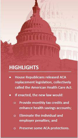 House Committees Release ACA Replacement Bills - Default Landing Page - Strategic Services Group - ACA-Replacement-Bills-Capture